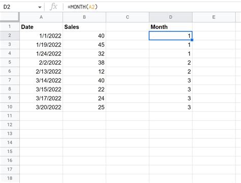 Sum if date is in month google sheets  What if you want to sum the values that are in another sheet? For example, you want to get the total billable hours for the data in Sheet1, but your formula is in another sheet, as these two screenshots show: Sheet1: Summing the total hours from another sheet — here’s the formula in E3: Something like if month equals 1 sum up, if equals 2 sum up in different cells